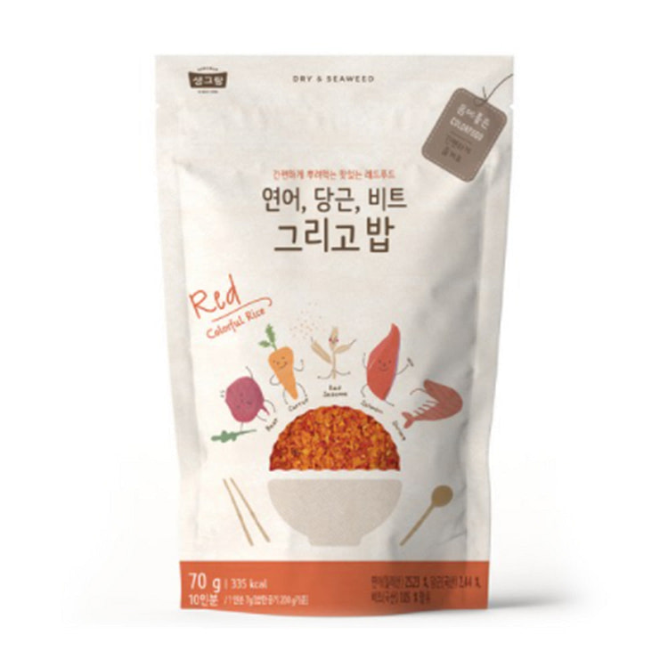 Sengran salmon carrot beat and rice fruikake 70g 1 each