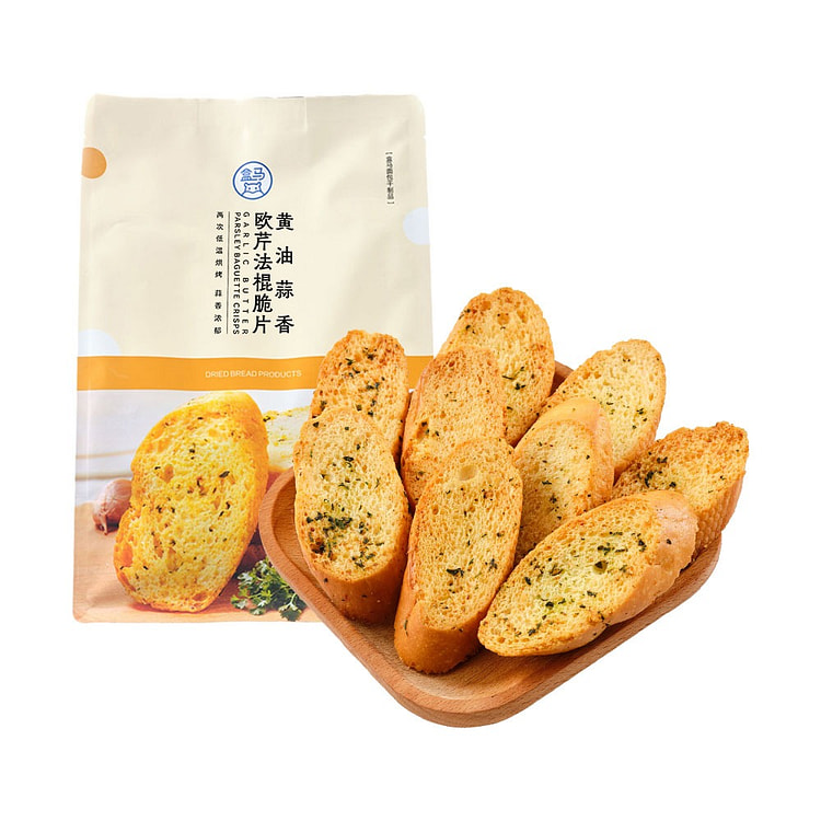 盒马 欧芹蒜香法棍脆片