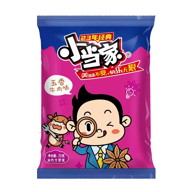 小当家干脆面掌心脆啵啵君点心面*5包