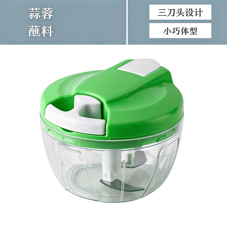 Manual Pull String Garlic Chopper Green 1 count