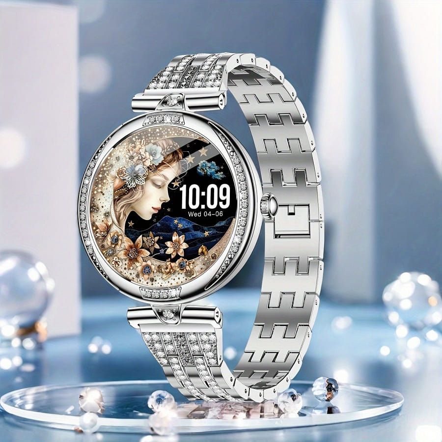 Fashion ladies Bluetooth call smart watch silver 1 each
