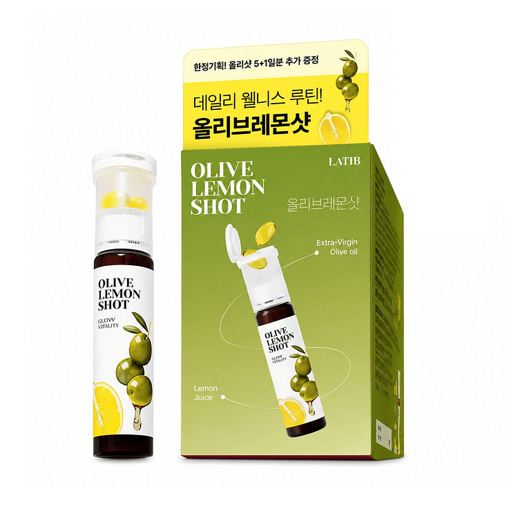 LATIB Olive Lemon Shot Concentrate Drink 5+1 Bottl 1 box