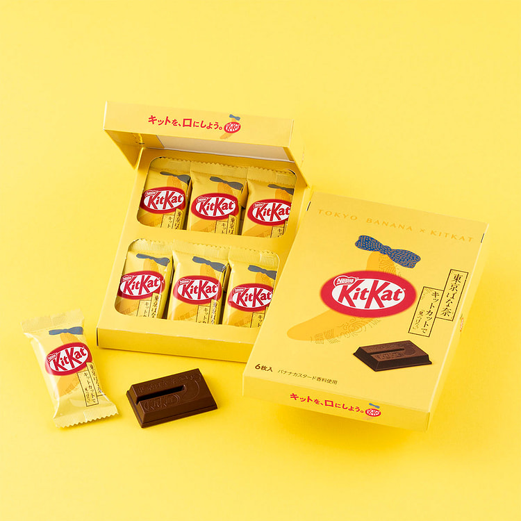 KitKat & Tokyo Banana Chocolate Wafers 6pcs 1 each