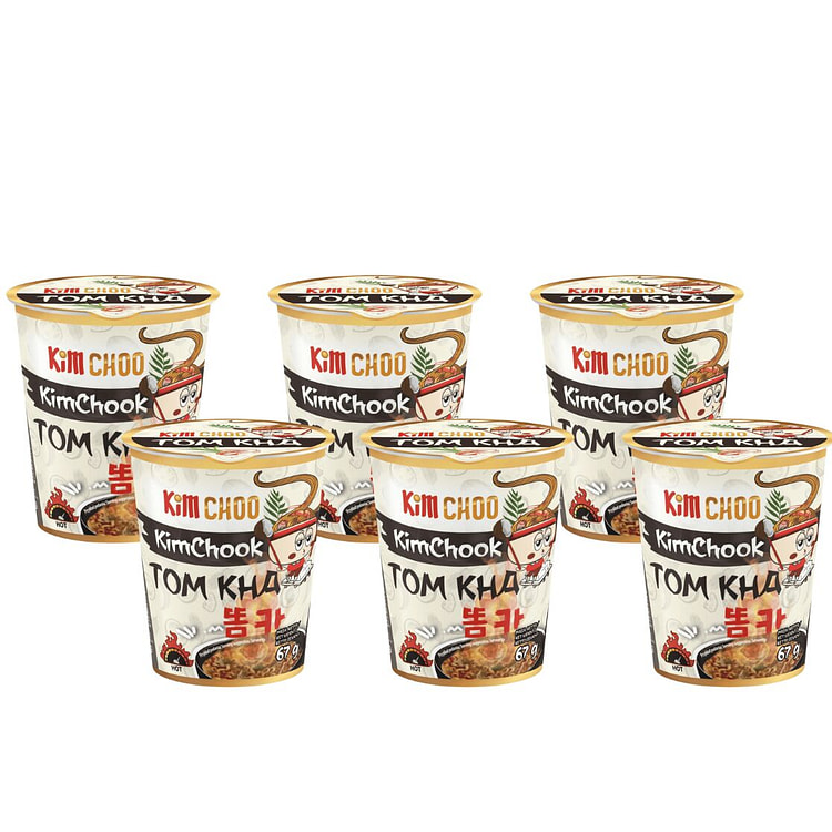 Kimchoo Tomkha 面条杯 组合 6 个