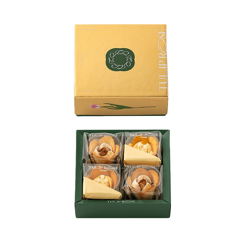 Tulip-flavored Rose Cheese Tart (4 pieces) 1 box