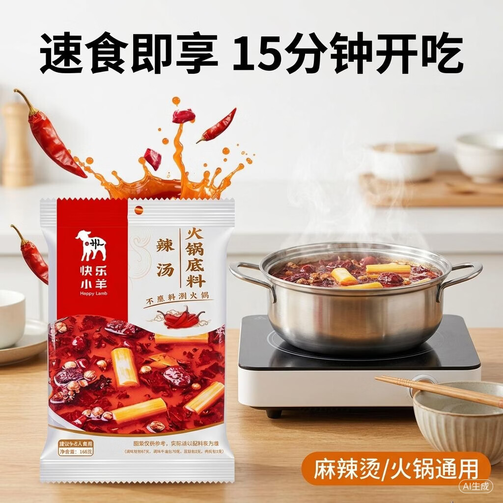 Get Happy Lamb Spicy Hot Pot Base 168 g Delivered | Weee! Asian Market