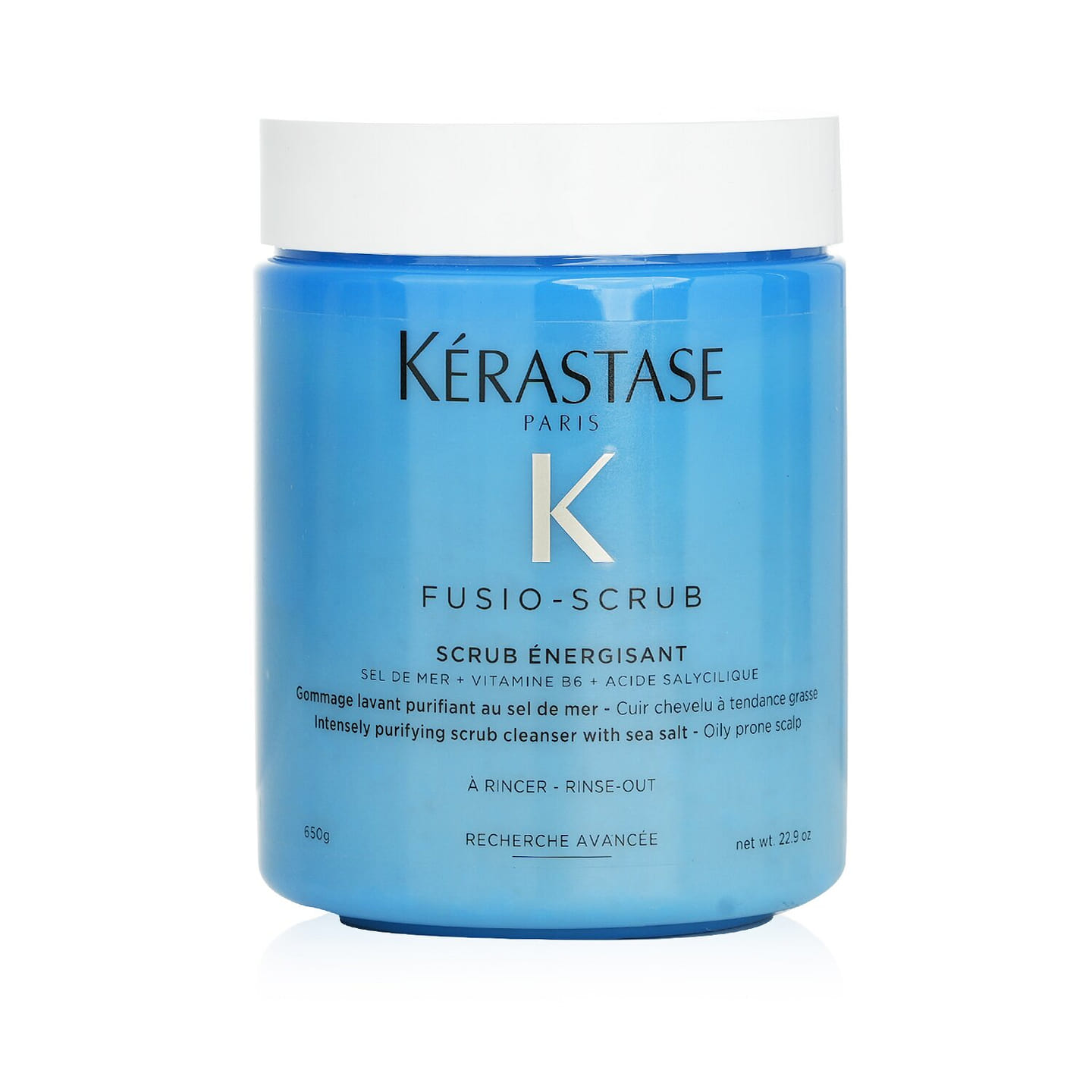 Kerastase Fusio-Scrub Scrub Energisant Intensely Purifying Scrub Cleanser with Sea Salt (Oily Prone Scalp) 650g/22.9oz 650 g