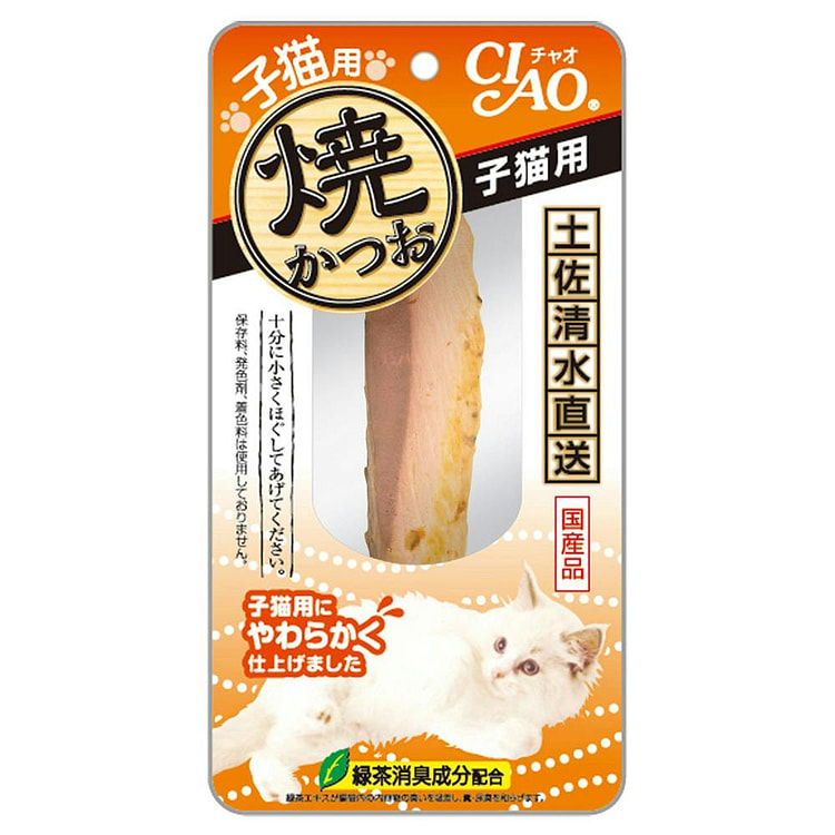 CIAO 烤鲣鱼条猫零食（幼猫用） 1枚