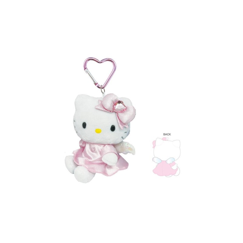 ハローキティ エンジェルマスコットキーホルダー ピンク - Weee!