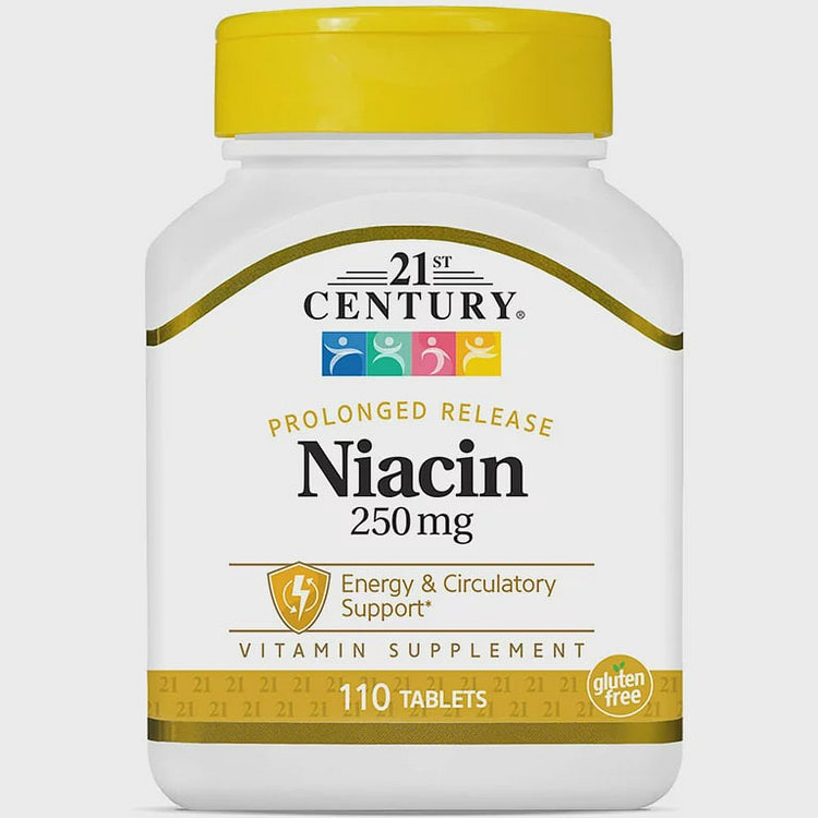 21st Century Niacin Sustained Release 250mg 1 each