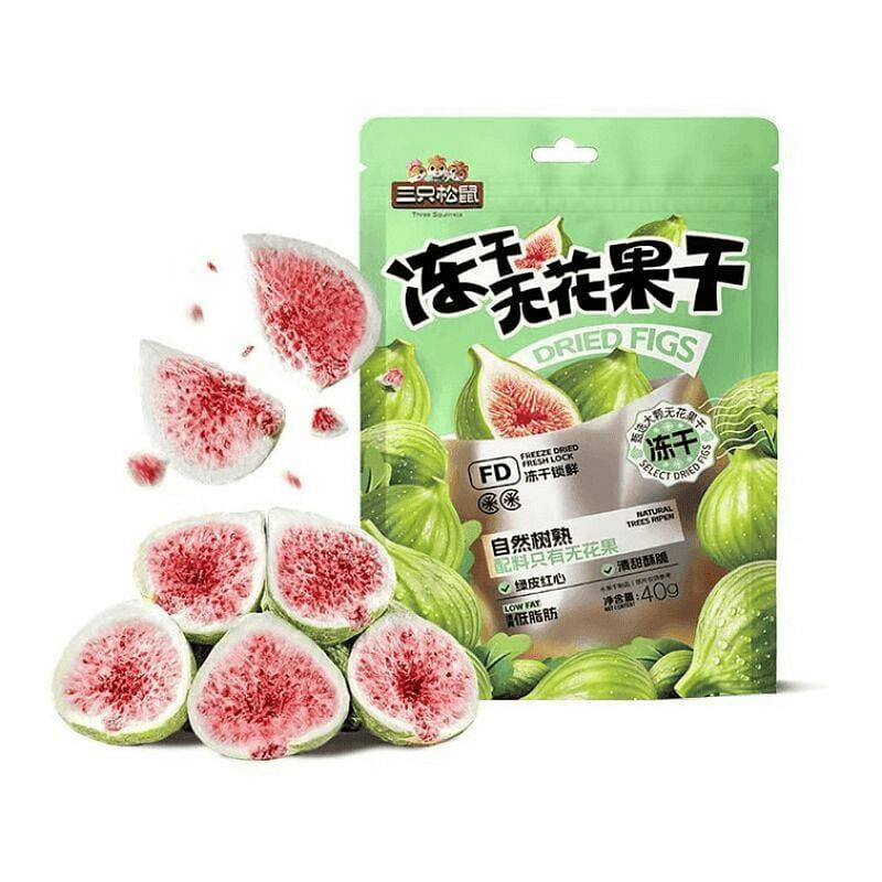 Three Squirrels Freeze-Dried Figs 40g*1 Bag 40 g
