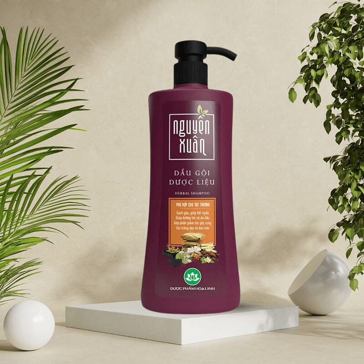 Organic Herbal Hair Shampoo Nguyen Xuan - Wine Red 1 bottle