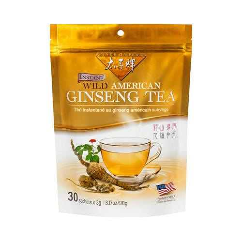 Prince of Peace Instant Wild American Ginseng Tea, 30 sachets 1 count