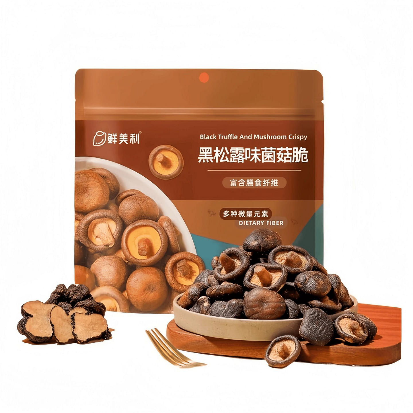Black Truffle Mushroom Crispy Nuts 100g*1 Bag 100 g