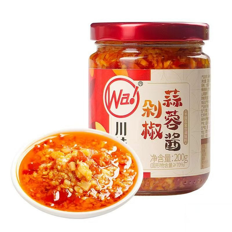 川娃子蒜蓉酱蒜蓉剁椒酱蒜泥烤生蚝扇贝粉丝烧烤调料 200 克
