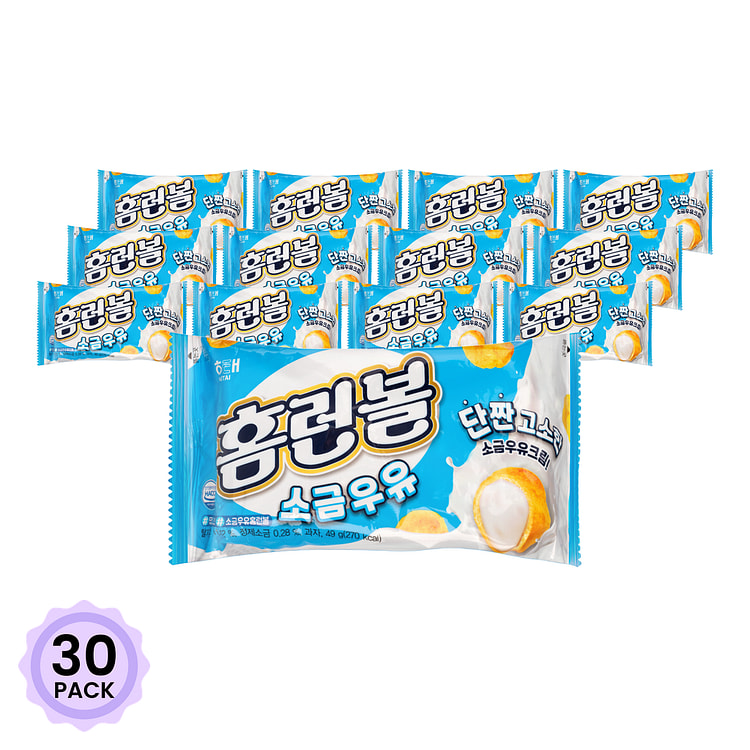 해태 홈런볼 소금우유맛 49 그램*30 팩