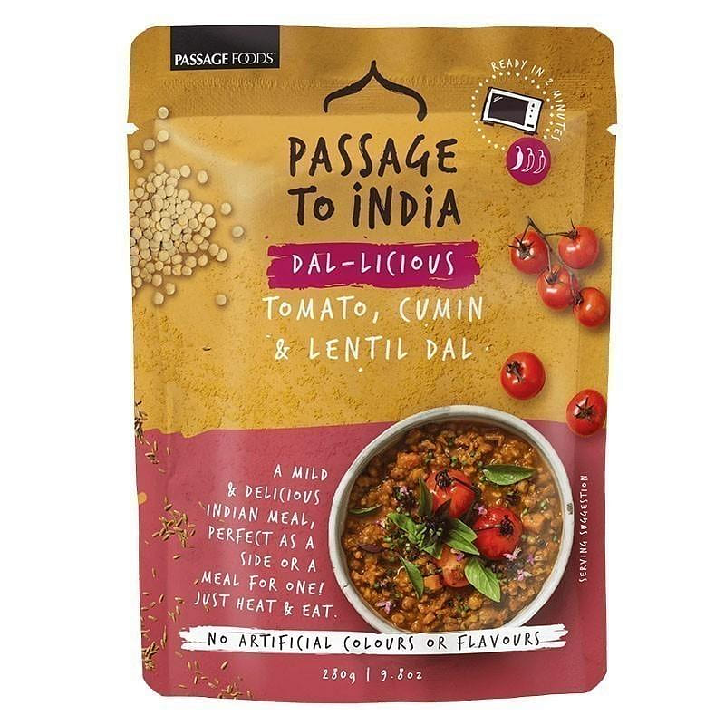 Passage To India Dal-Licious – Tomato, Cumin & Lentil Dal(Ready-To-Eat) – 9.8 oz 9.8 oz