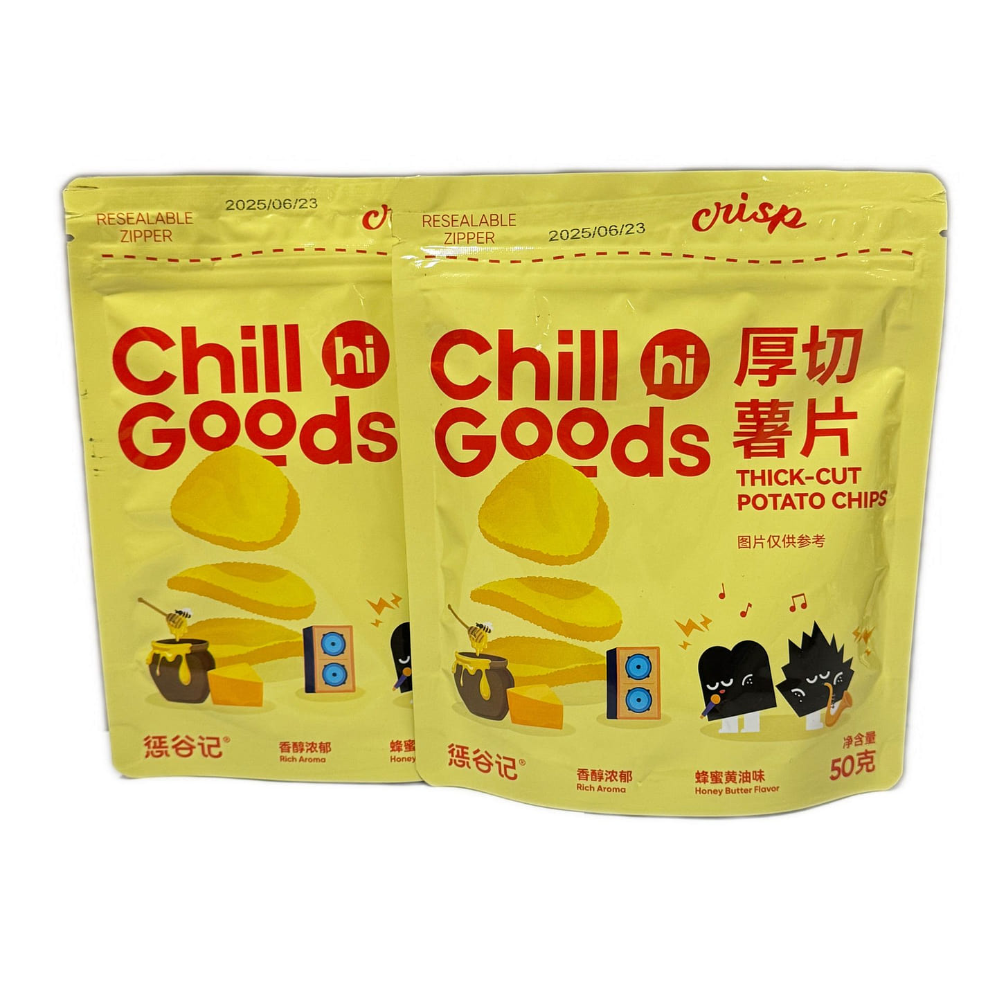 惩谷记蜂蜜黄油薯片50g*2 100 克