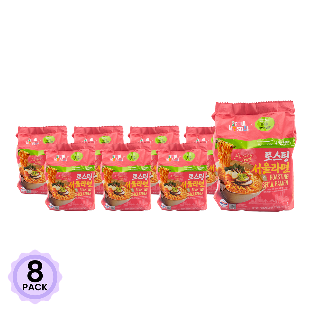 Get Pulmuone Roasting Seoul Ramen 13.7 oz*8 pack Delivered | Weee