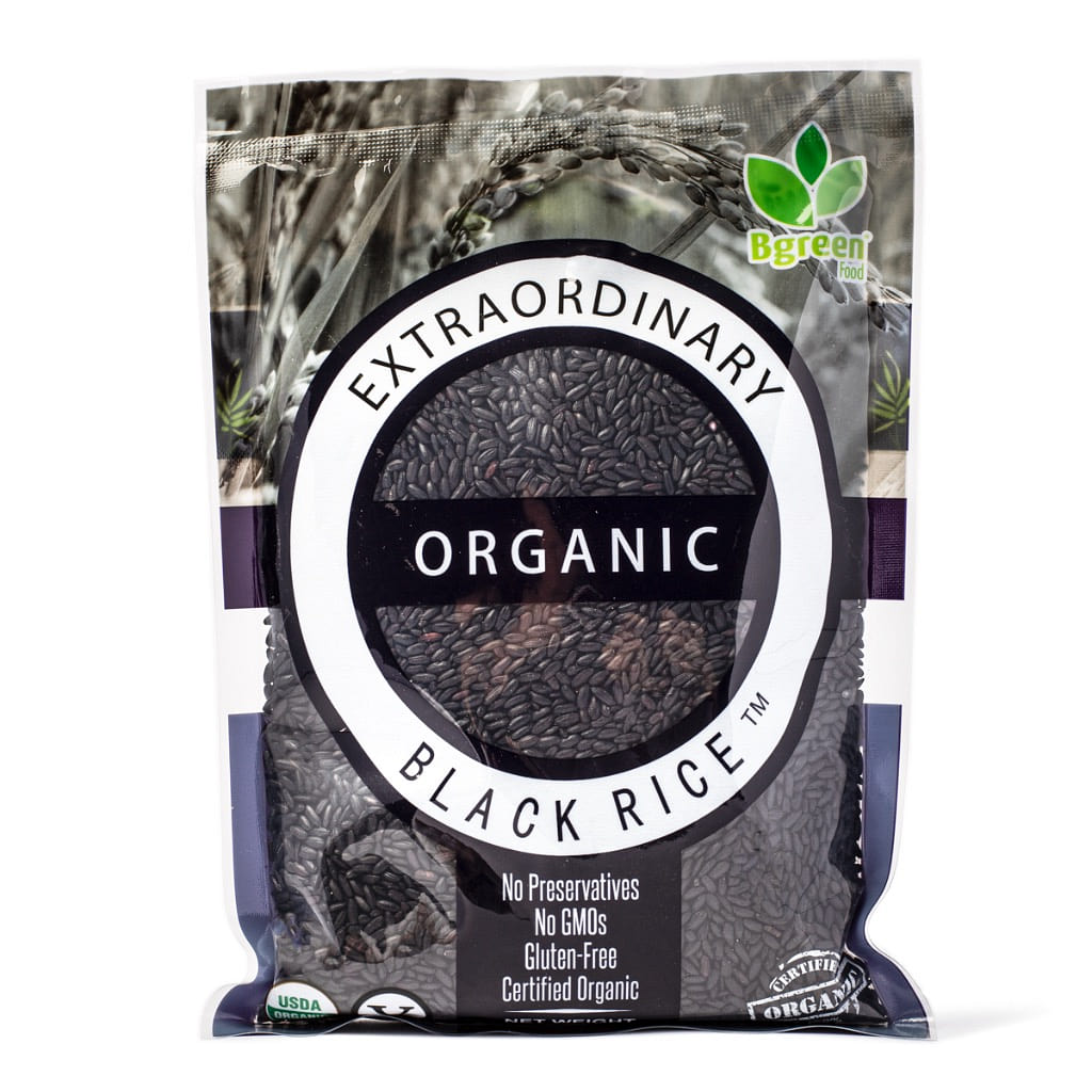 Big Green Organic Black Rice Mixed Chinese and English versions 16 oz