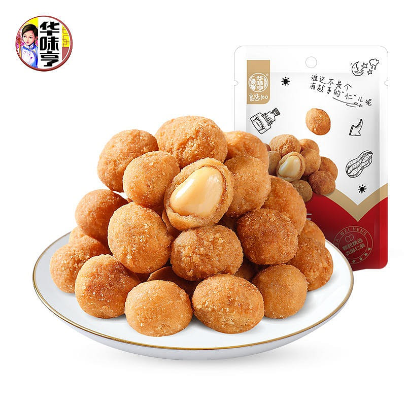 [3 bags] Huaweiheng flavored peanuts are slightly spicy 324 g