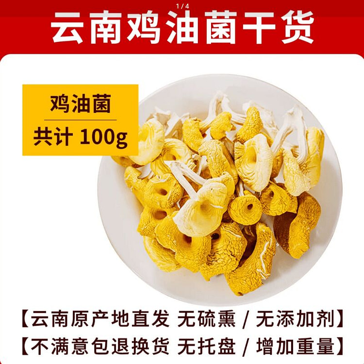 鸡油菌干货100*1袋 100 克
