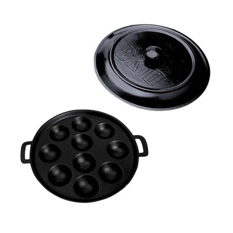 Non-Stick Vietnamese 'Banh Khot' Pan 10 Holes+ Lid
