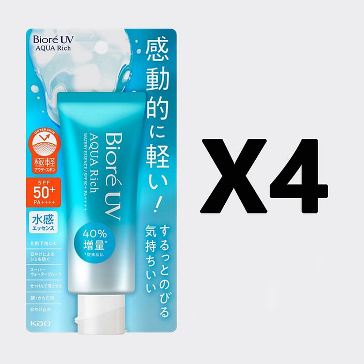 KAO Biore UV Aqua Rich Watery Essence 1set4pc 280g