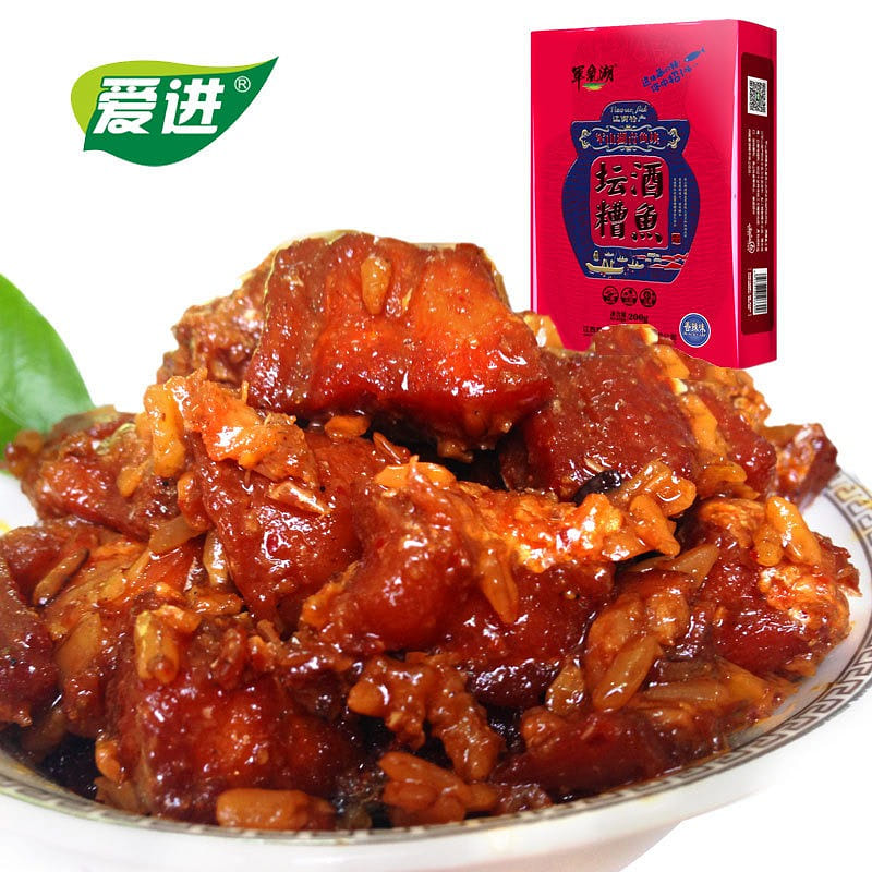 Jiangxi specialty hand-pulled fish light spicy distiller's grains fish 200 g