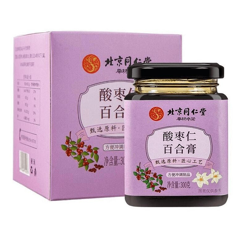 北京同仁堂 酸枣仁百合膏 /瓶 300g 1 瓶