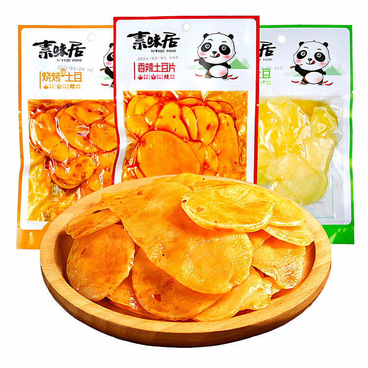 素味居香辣味土豆片零食90g*1袋 90 克