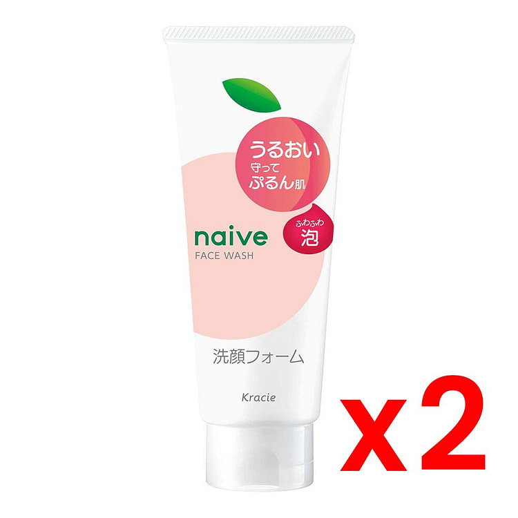 Naive Facial Cleansing Foam Moist 120gx2 120 g