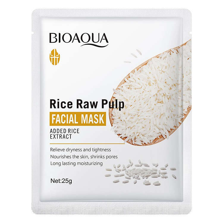 BIOAOUA Skincare Rice Essence Mask 5-Pack 1 each