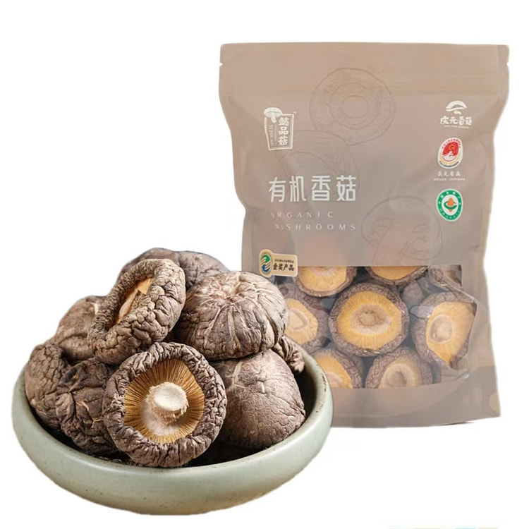 庆元有机香菇干130g*1袋 肉厚剪根