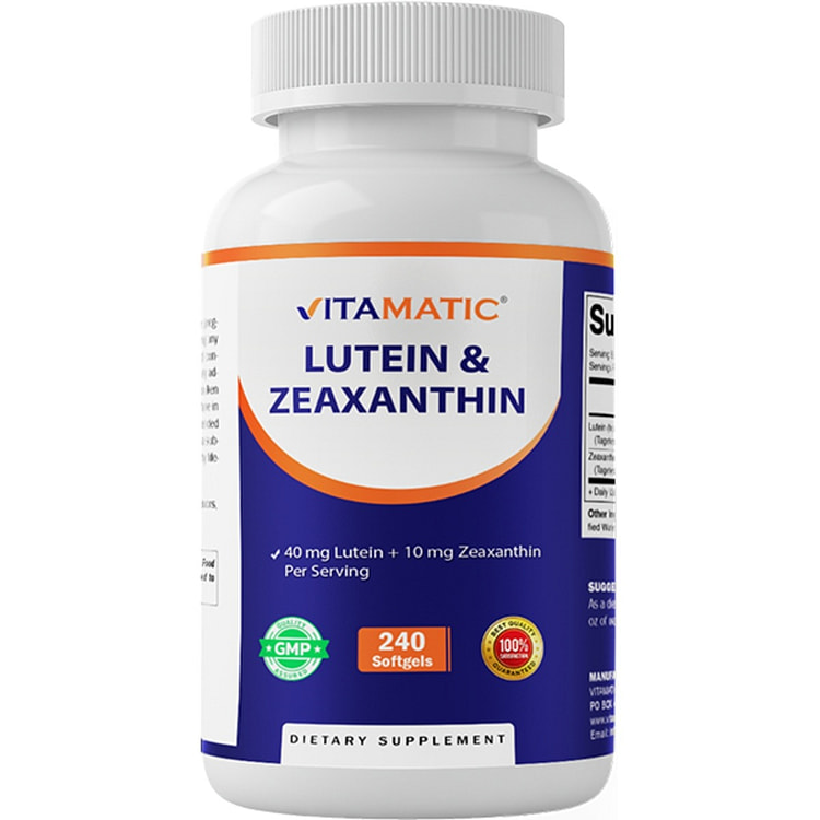 Lutein 40mg with Zeaxanthin 10mg | 240 Softgels