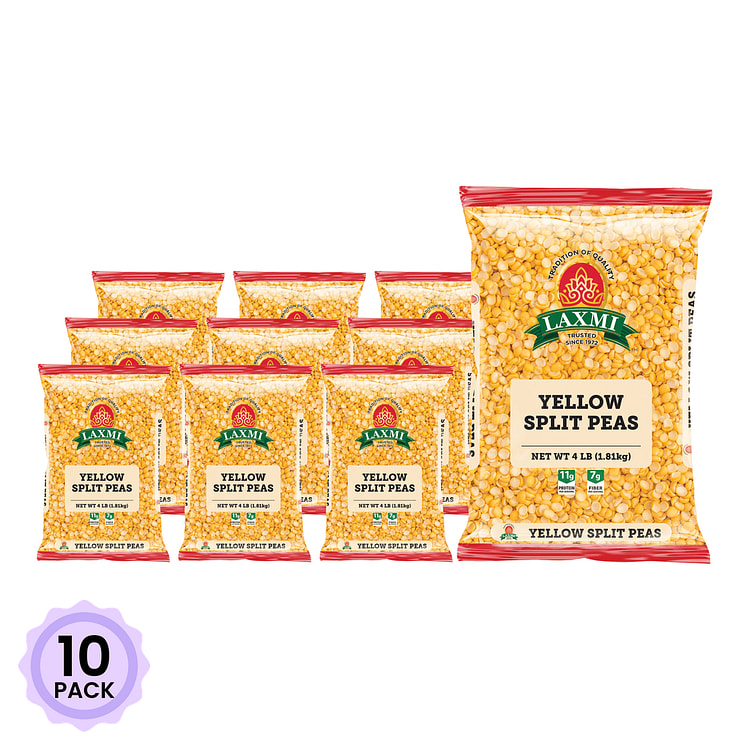 Laxmi 开边黄豌豆 4 磅*10 包