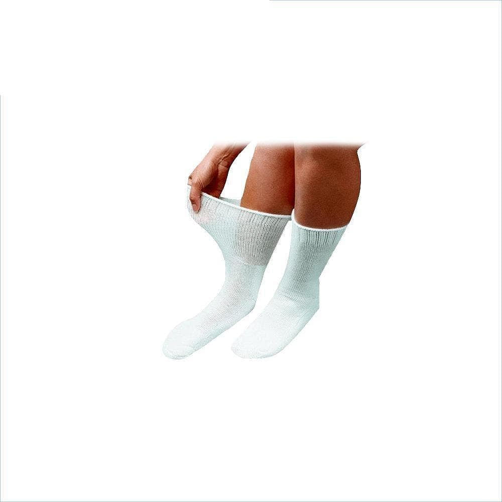 DiaSox Plus Diabetic Socks Large White 5 oz