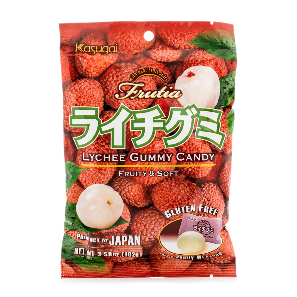 Kasugai Frutia Lychee Gummy Candy Weee!