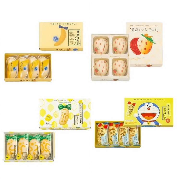 TOKYO BANANA 限定组合4种口味小盒套装