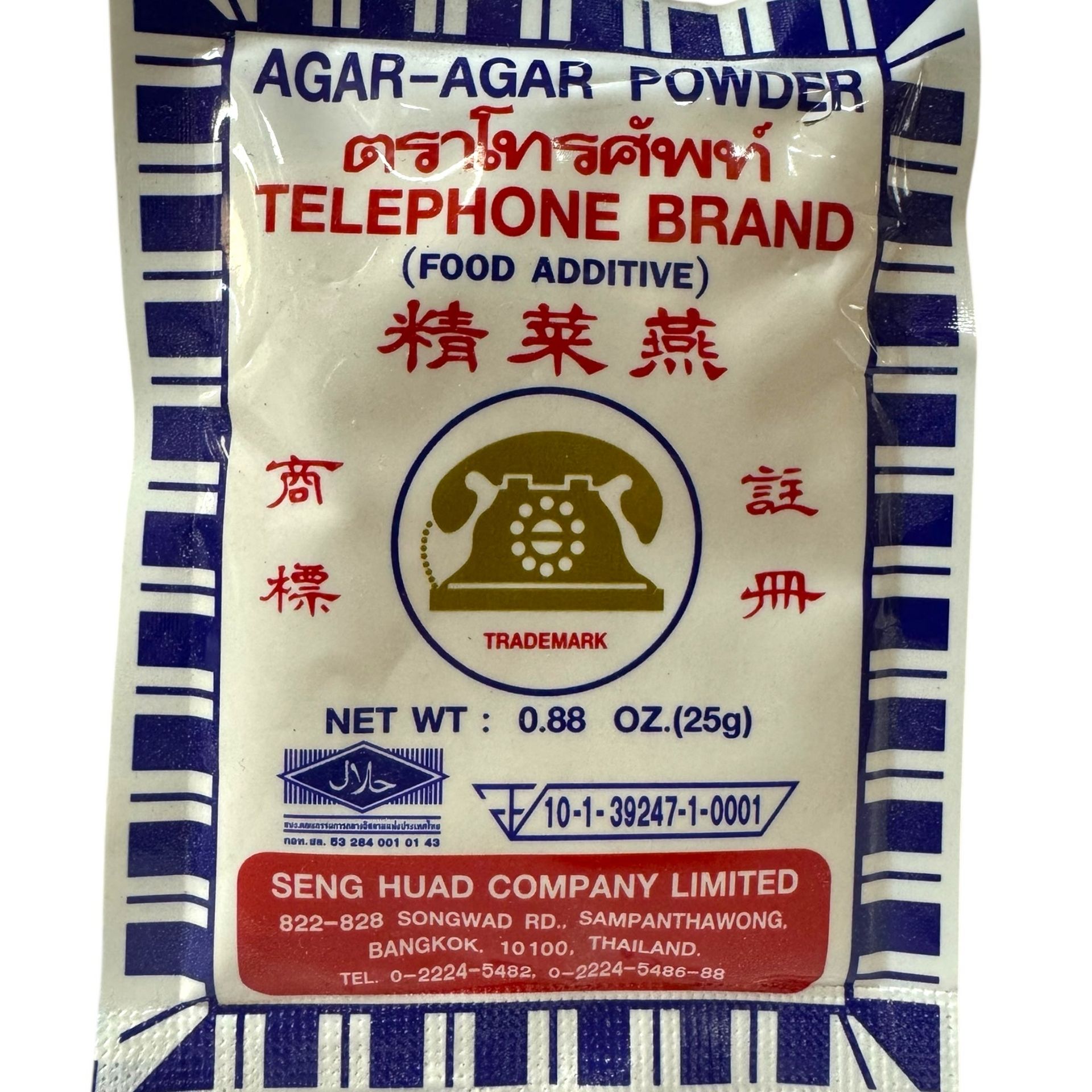 电话牌琼脂粉(明胶粉) 25 克
