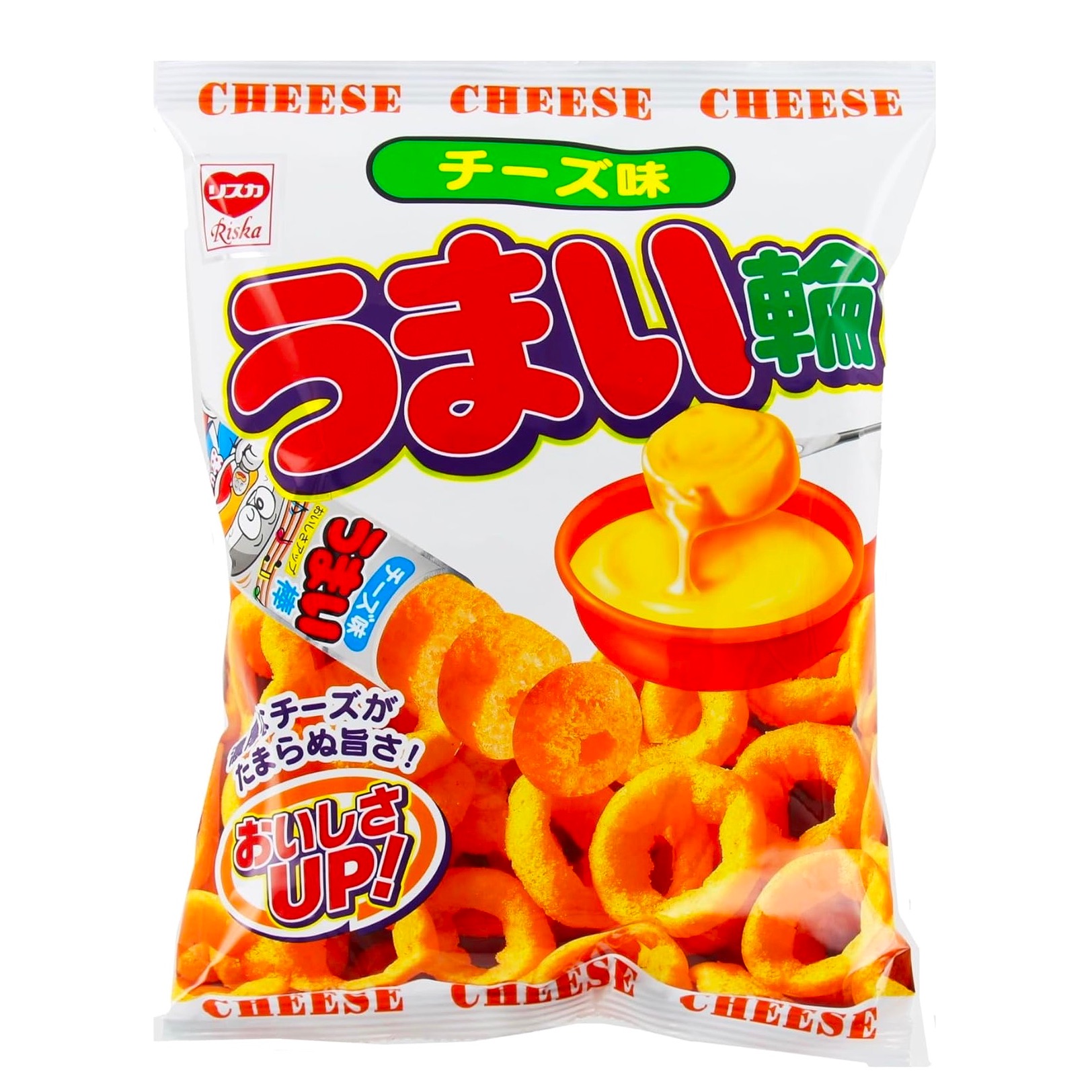 Ring Snack UMAIWA Cheese Chips Puffed RISKA 75g 1 each