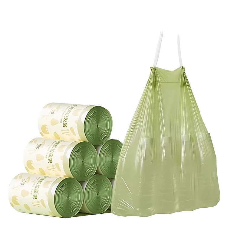 Mugwort Scented Handheld Garbage Bags, 50 Pieces*1 320 g