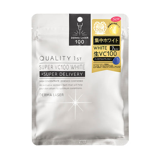 QUALITY 1st SUPER VC100 WHITE Facial Mask 7pc 1 カウント