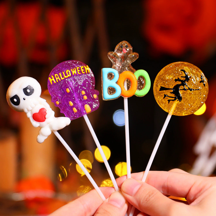 万圣节糖果可爱搞怪棒棒糖15g*10根 150 克