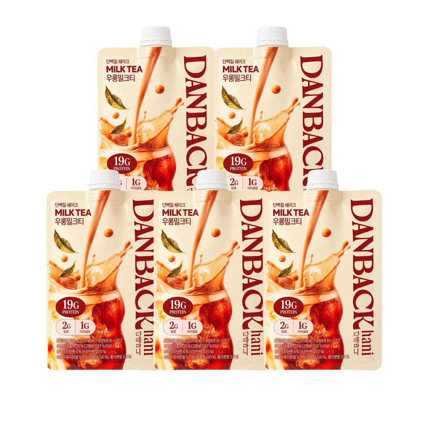 DANBACK HANI Protein Shake Oolong Milk Tea Flavor 5 pack