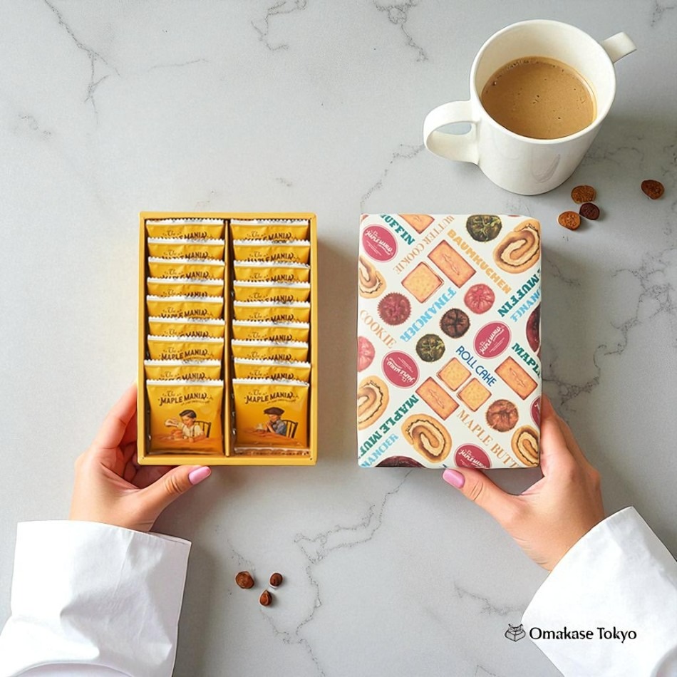 Maymei メイメイ 金蛇 Golden Snake ラムネ　セット Get The Maple Mania Maple Butter Cookies 18 Pieces Delivered