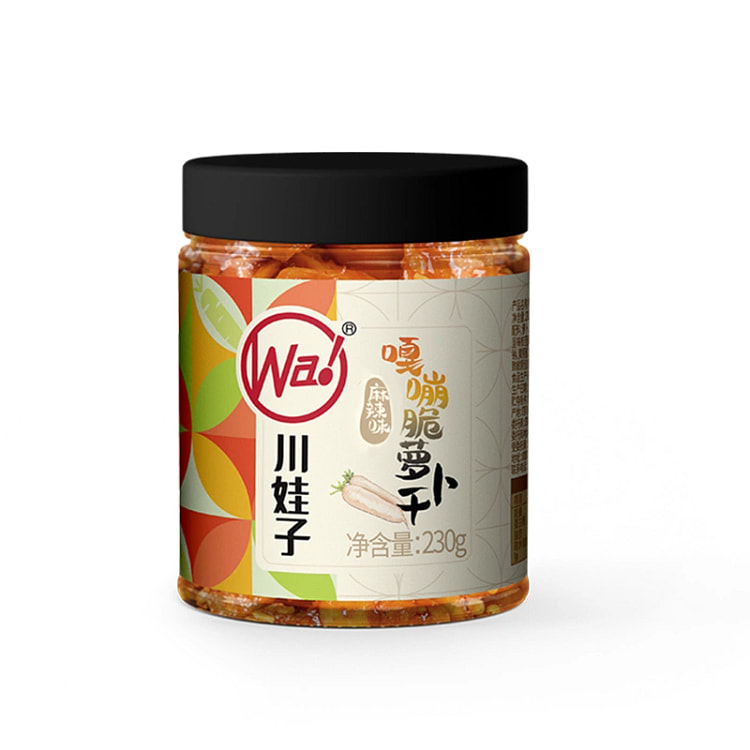 川娃子麻辣香脆萝卜干下饭菜嘎嘣脆230g*1瓶