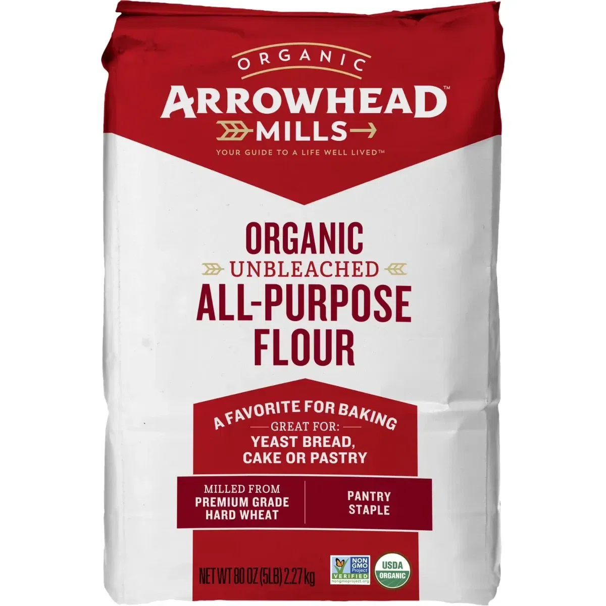Arrowhead Mills Organic Unbleached Baking Flour – 1 pack