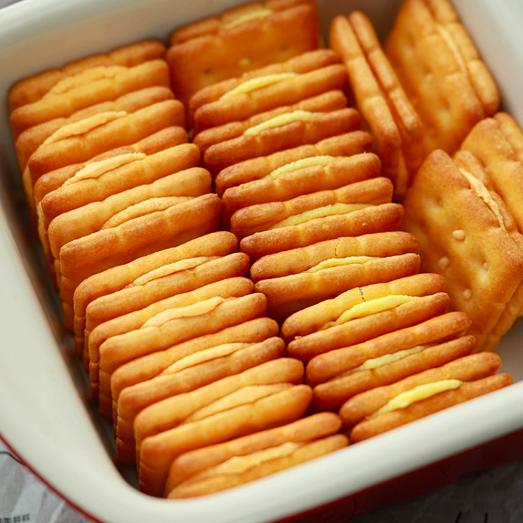 寻脆记咸味芝士夹心饼干1盒 柠檬味
