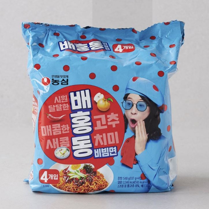Nongshim Spicy Noodles 4ea 1 bó